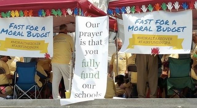 #MoralTakeover Protestors Demand Fair Funding for Pennsylvania Schools