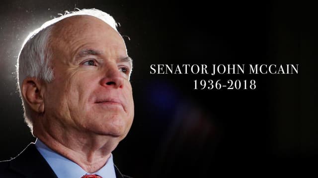 Senator John McCain Dies Following Brain Cancer Battle