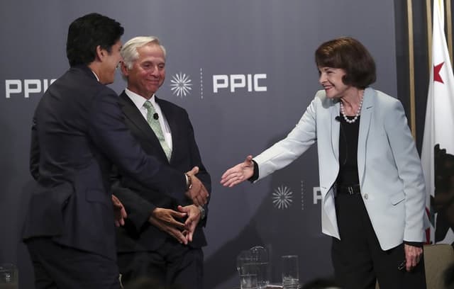 CA Senate Debate: De Leon Had One Shot to Score Big against Feinstein, and He Failed